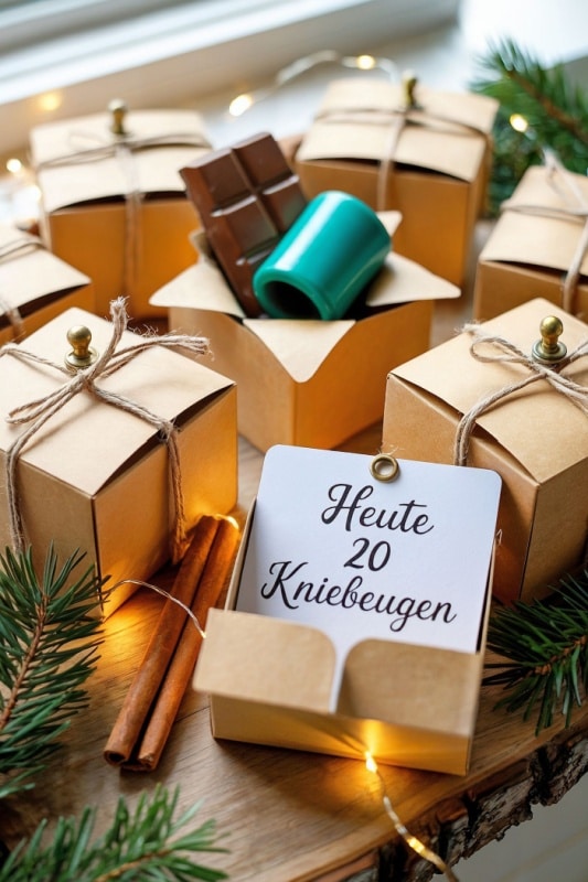 Fitness Adventskalender selber machen Motivation