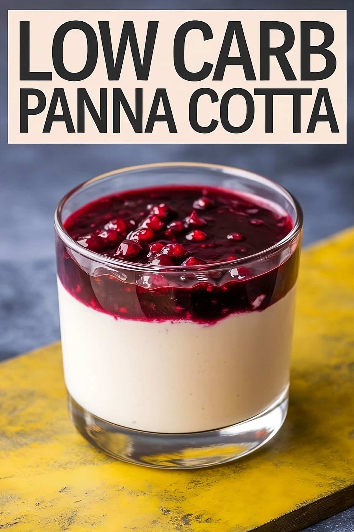 Panna Cotta Keto Low Carb Dessert im Glas